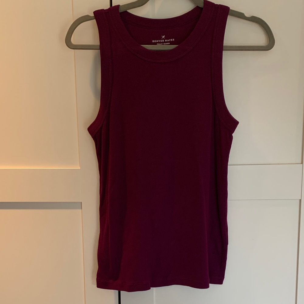 Denver Hayes Deep Red Tank Top